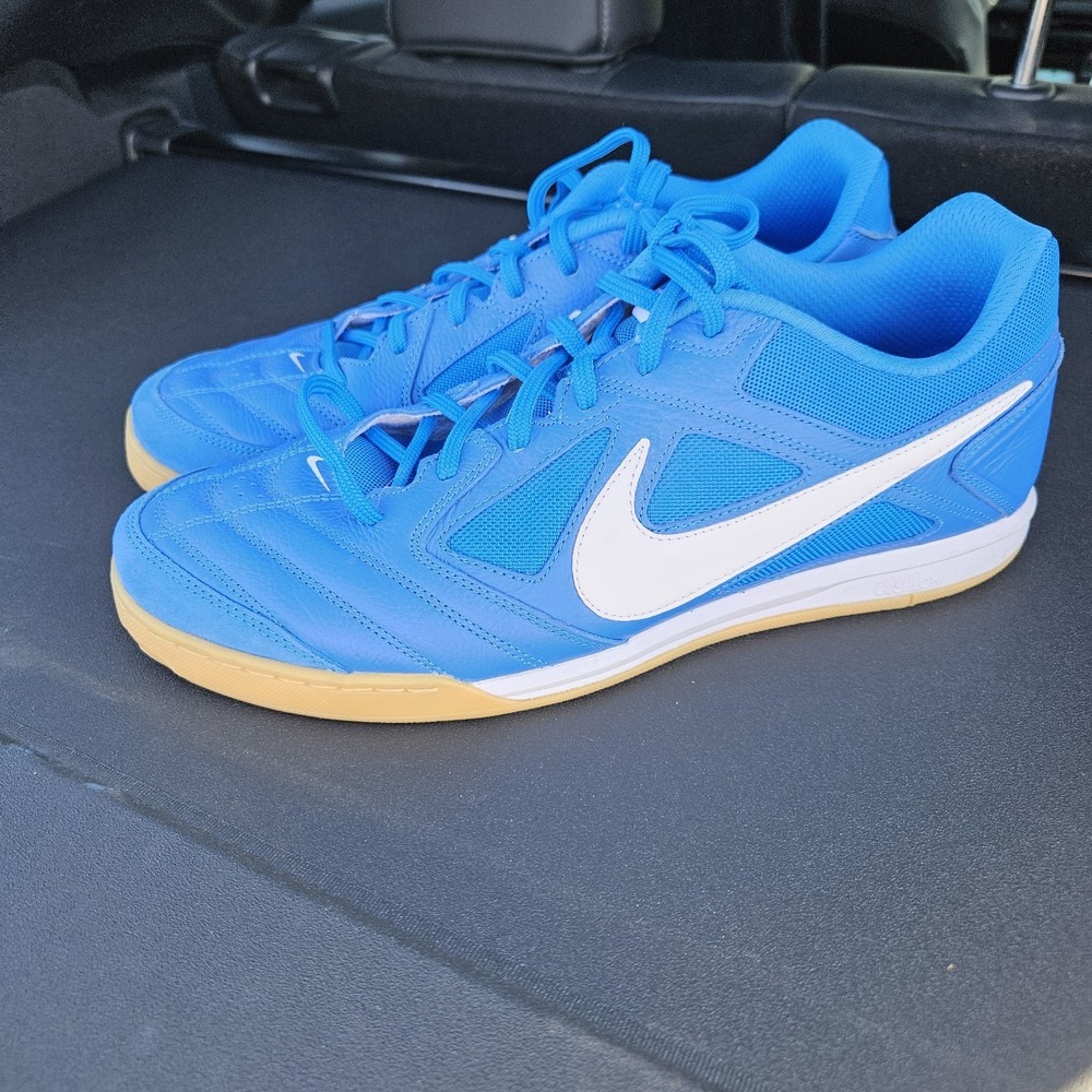 Nike Gato Photo Blue Gum HQ6019-400 Men's US 13 Indoor Soccer